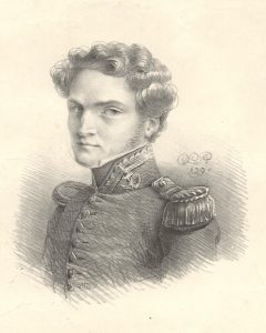 Fig. 1. Portrait de Joseph Fidèle Eugène du Bouzet © C.L.P. 1829. National Librairy of Australia. obj-136044403